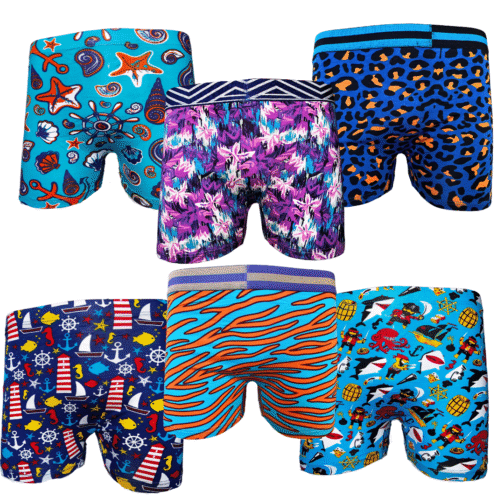Színes Boxeralsók Mixe | 6 DARAB [M-2XL]